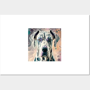 Fractal Design of A Great Dane Posters and Art